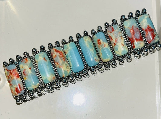 Western Style Jade Elastic Bracelet